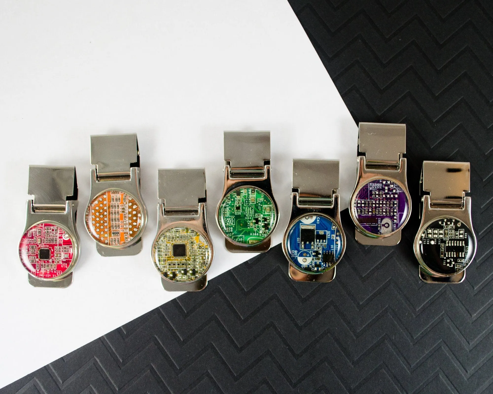 Brown Circuit Board Money Clip