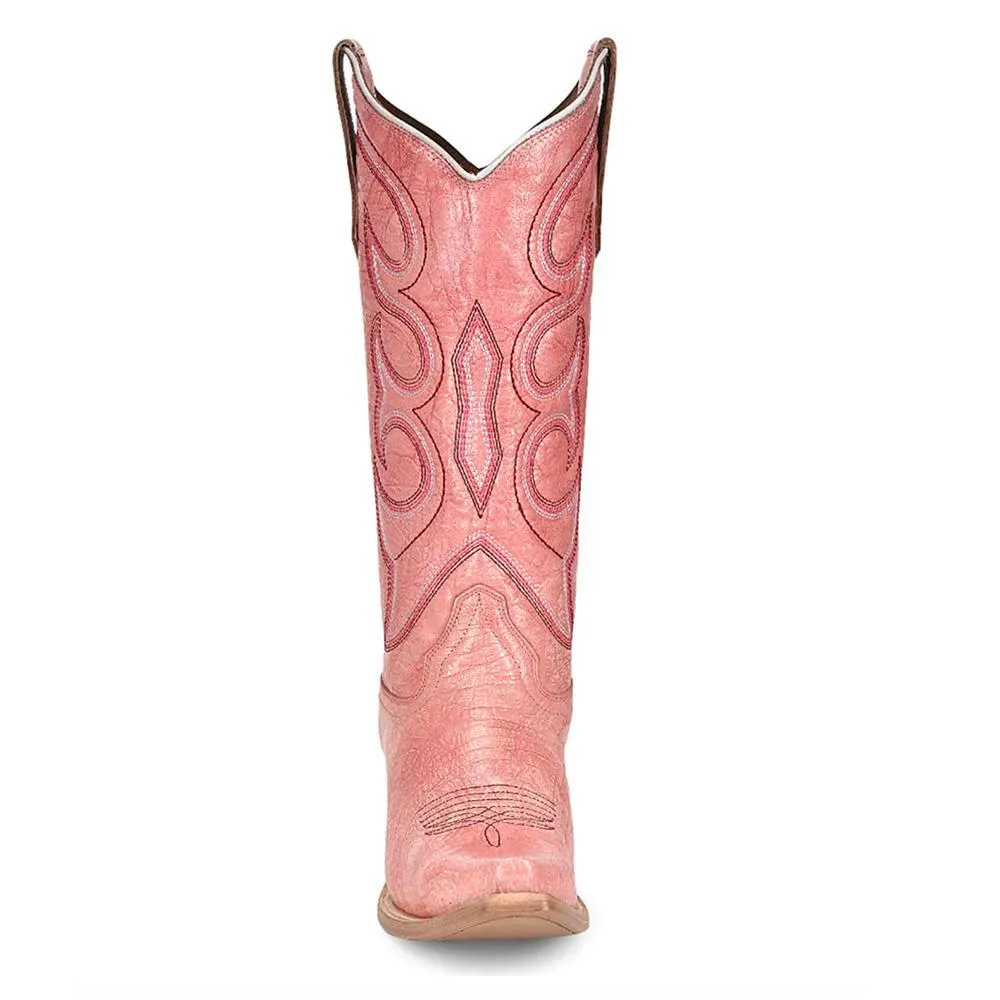 Corral Pink Hand Painted Cowboy Boots L6042
