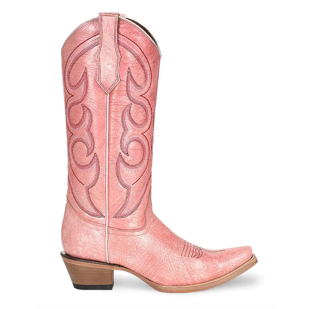 Corral Pink Hand Painted Cowboy Boots L6042