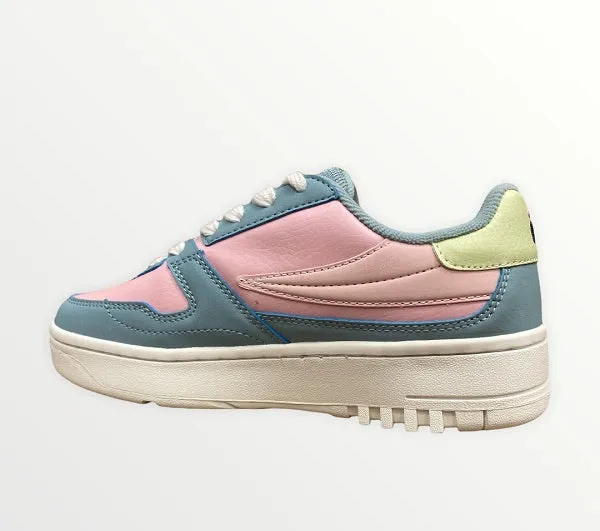 Fila scarpa sneakers da ragazza FXVentuno Low 1011351.52P pesca rosa-celeste