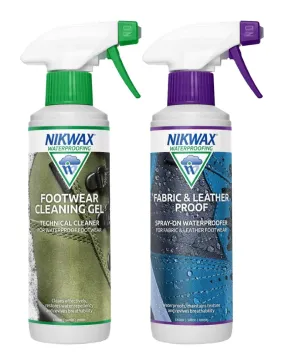 Nikwax Footwear Cleaning Gel Fabric And Leather Proof Spray