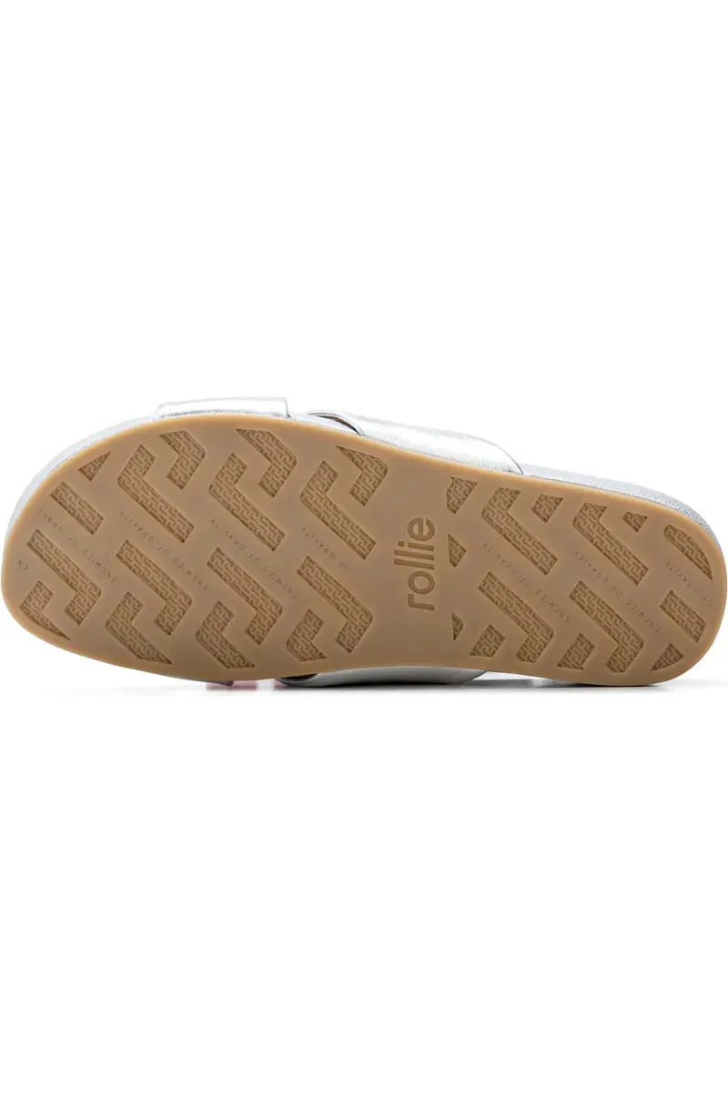 ROLLIE TIDE CROSS SLIDE - SILVER